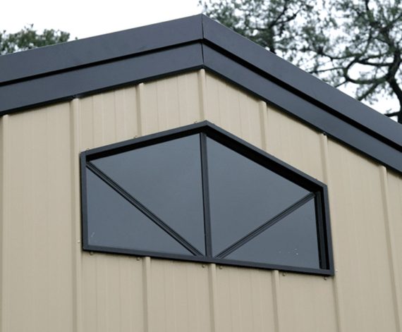 barn style window on a Perth shed